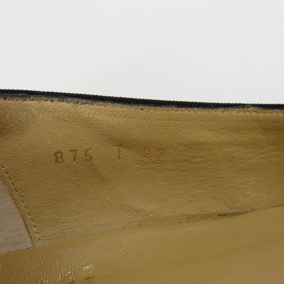 Brooks Brothers Women 8 M Solid Black Leather Loafers Slip On Shoes Flats Italy - Picture 12 of 16